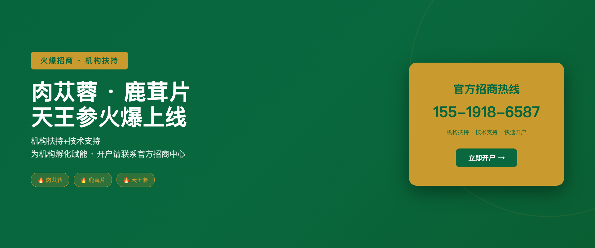 南北优品-火爆招商开户